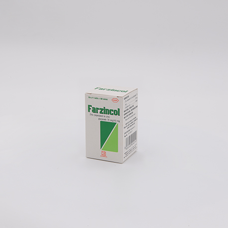 FARZINCOL 10mg * Hộp 1 lọ 100 viên