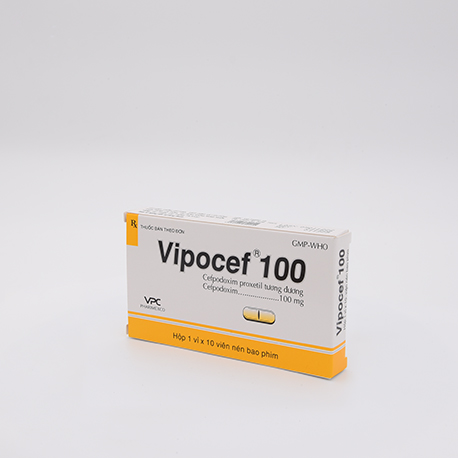VIPOCEF 100 Hộp 1 vỉ x 10 viên