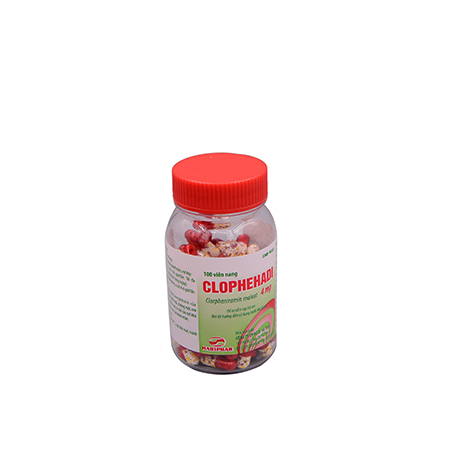 Clophehadi 4mg Clorpheniramin maleat 4mg Lọ 100 viên