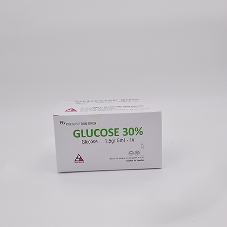 GLUCOSE 30% Hộp 10 vỉ x 5 ống  VINPHACO