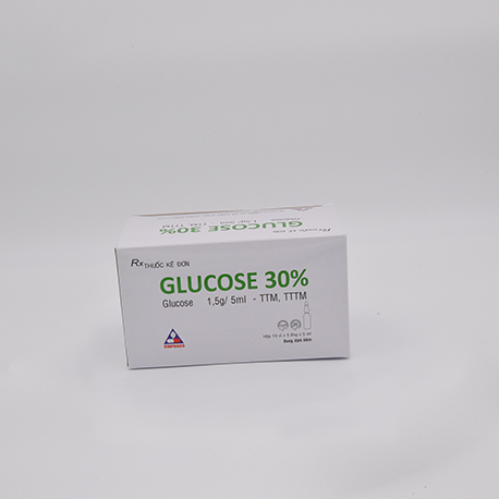 GLUCOSE 30% Hộp 10 vỉ x 5 ống  VINPHACO