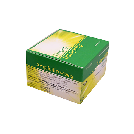 Ampicilin 500mg H/10vỉ x10viên Hataphar