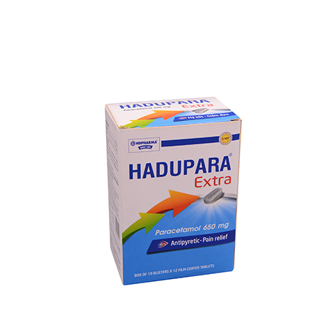 Hadupara Extra Hộp 10 vỉ x 12 viên HDPHARMA