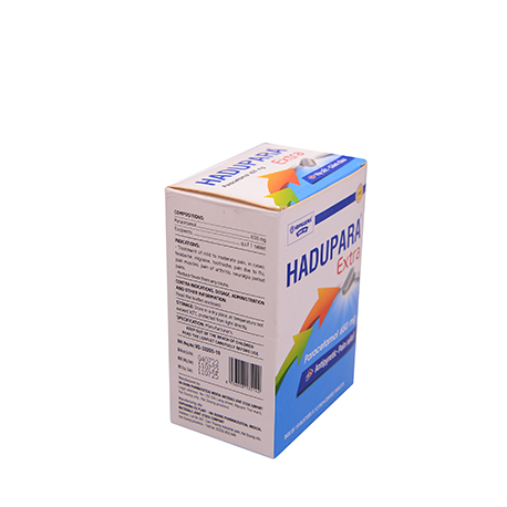 Hadupara Extra Hộp 10 vỉ x 12 viên HDPHARMA