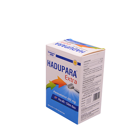 Hadupara Extra Hộp 10 vỉ x 12 viên HDPHARMA