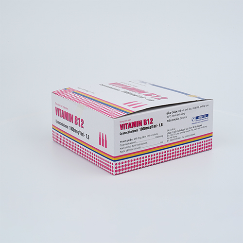 Vitamin B12 Hộp 100 ống x 1ml HDPHARMA