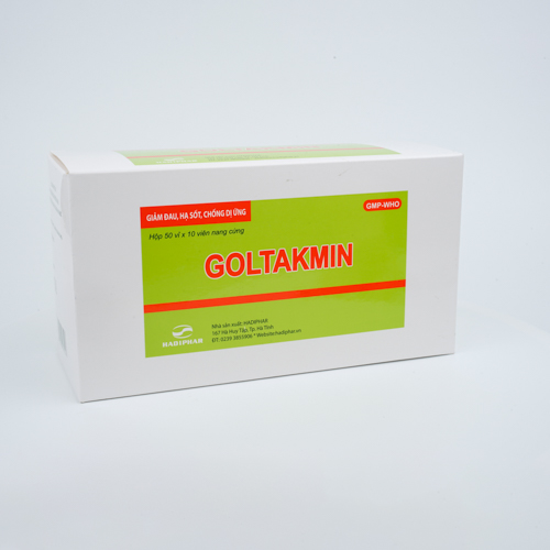 Goltakmin hộp 50 Vỉ x 10 viên nang cứng