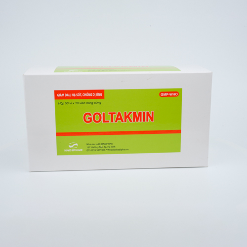 Goltakmin hộp 50 Vỉ x 10 viên nang cứng
