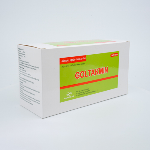 Goltakmin hộp 50 Vỉ x 10 viên nang cứng