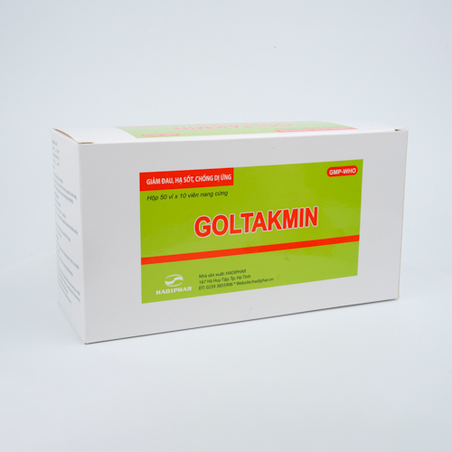 Goltakmin hộp 50 Vỉ x 10 viên nang cứng