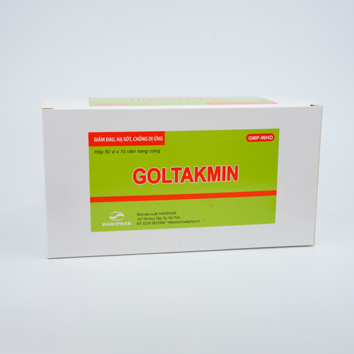 Goltakmin hộp 50 Vỉ x 10 viên nang cứng
