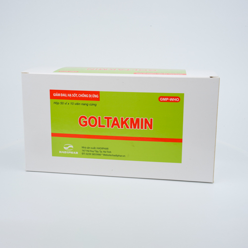 Goltakmin hộp 50 Vỉ x 10 viên nang cứng