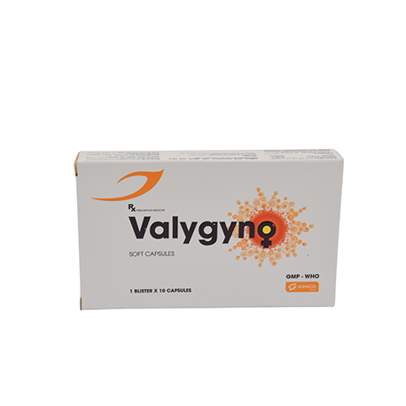 Valygyno Hộp  
1 vỉ x 10 viên nang mềm Me di sun