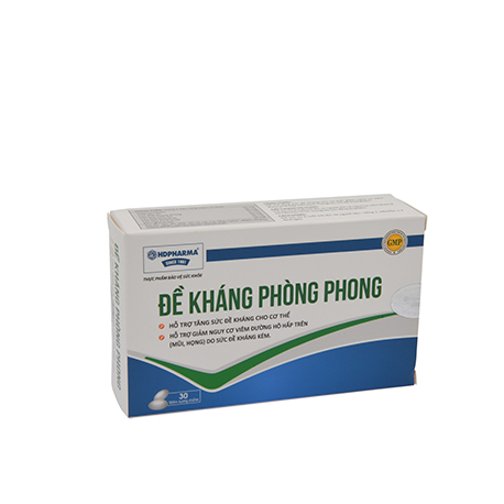 Đề kháng phòng phong Hộp 3 vỉ x 10 viên HDPHARMA