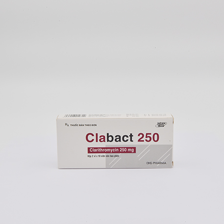 Clabact 250 Hộp 2 vỉ x 10 viên DHG