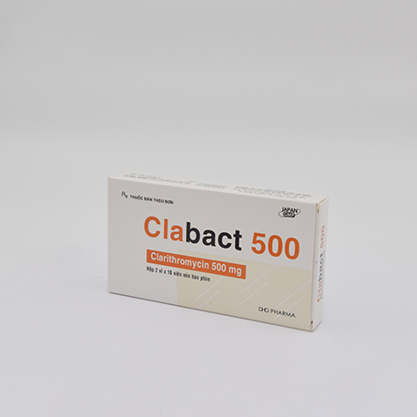 Clabact 500 Hộp 2 vỉ x 10 viên DHG