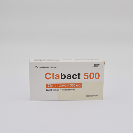 Clabact 500 Hộp 2 vỉ x 10 viên DHG