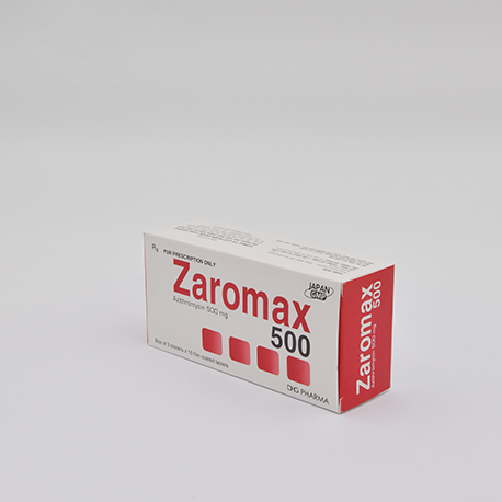 Zaromax 500 Hộp 3 vỉ x 10 viên DHG