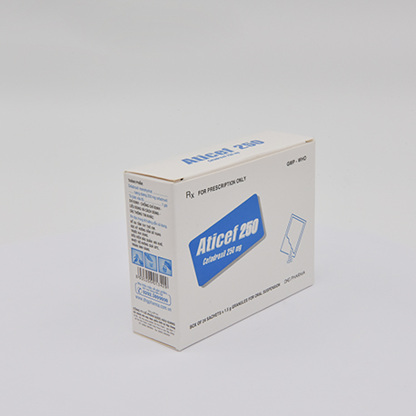 Aticef 250 Hộp 24 gói x 1,5g DHG