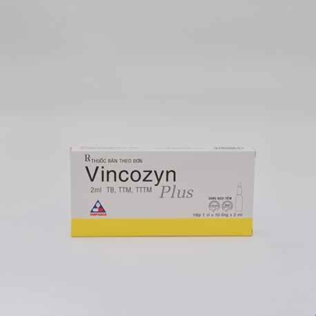 VINCOZYN PLUS Hộp 1 vỉ x 10 ống  VINPHACO