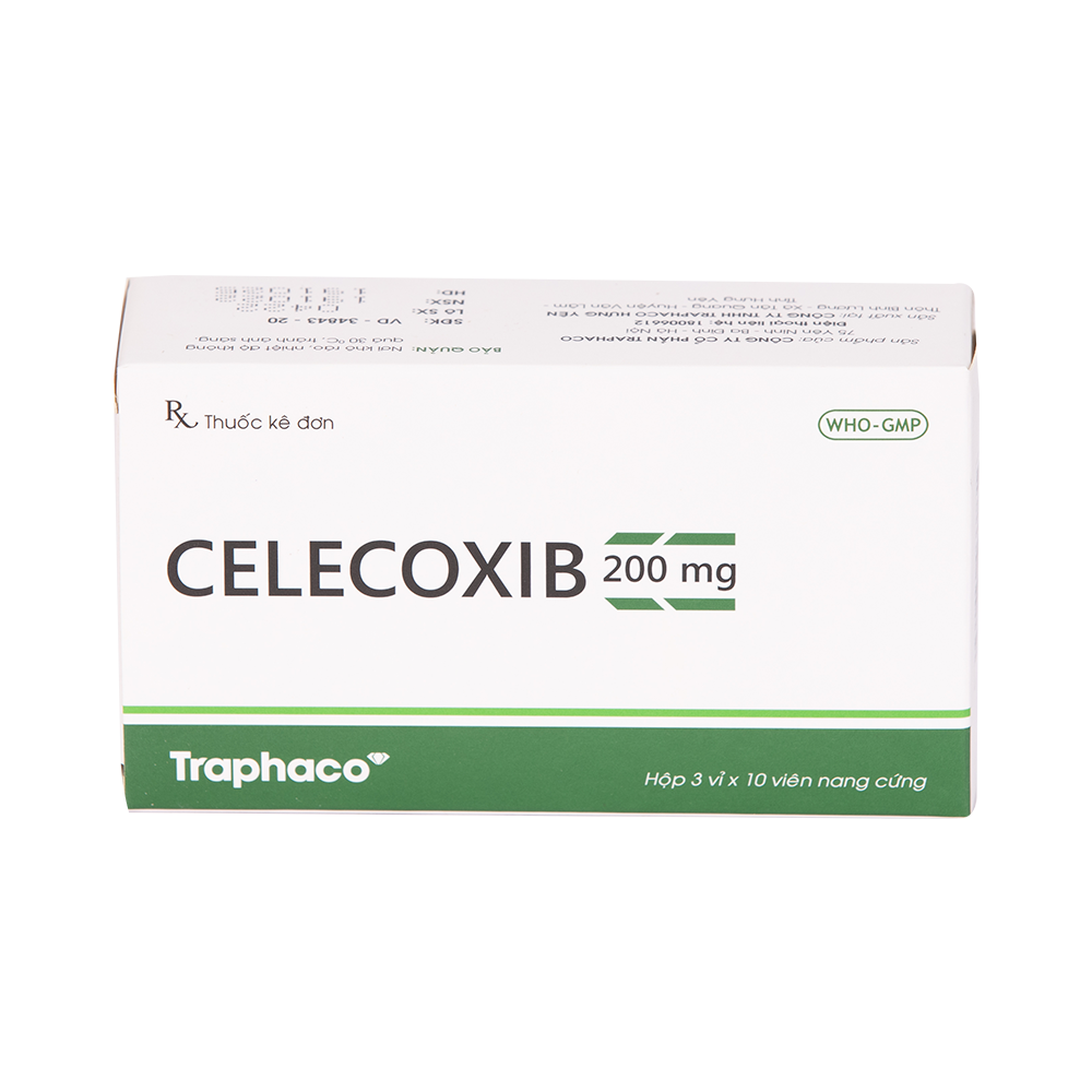 Celecoxib 200mg Hộp 3 vỉ x 10 viên Traphaco