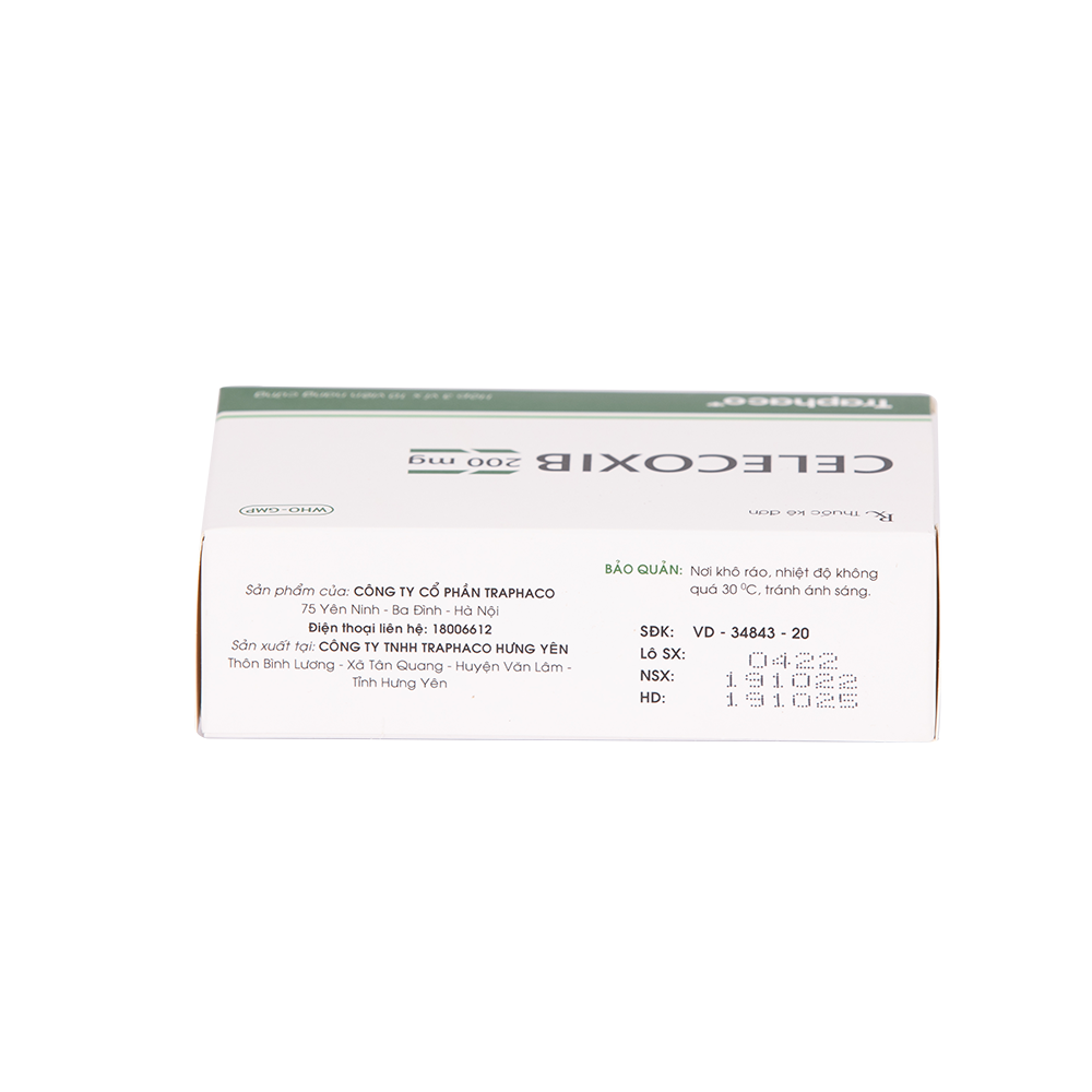 Celecoxib 200mg Hộp 3 vỉ x 10 viên Traphaco