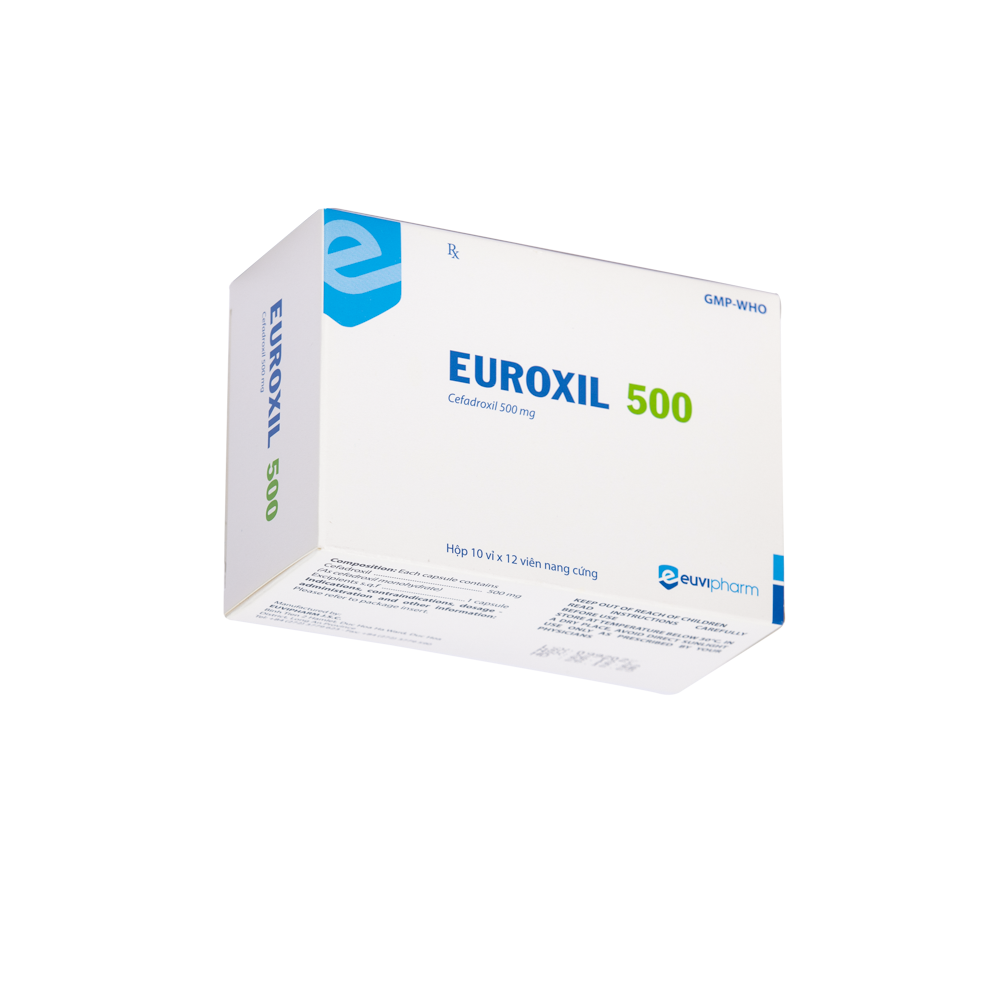 Euroxil 500 Hộp 10 vỉ x 12 viên Euvipharm