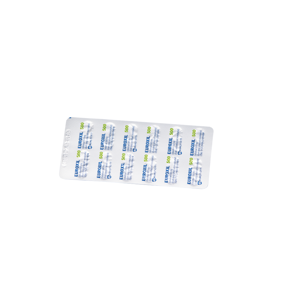 Euroxil 500 Hộp 10 vỉ x 12 viên Euvipharm