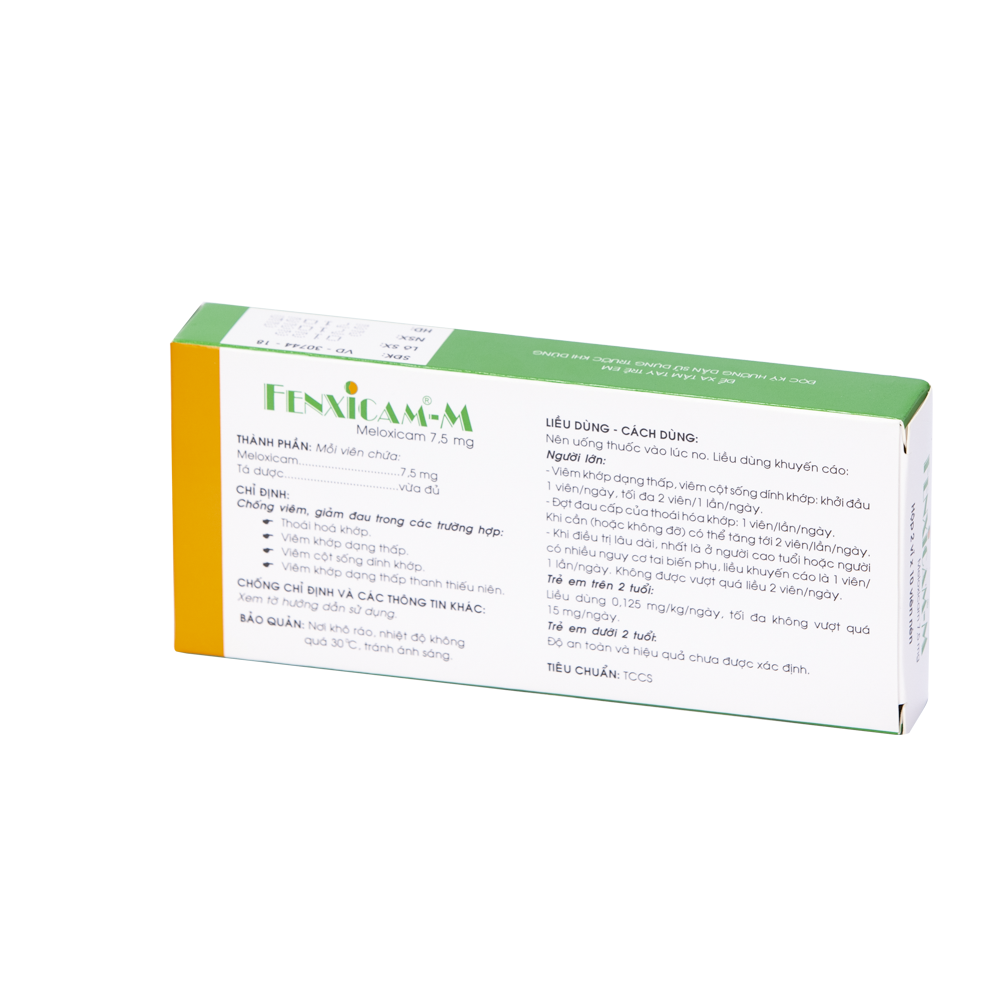 Fenxicam - M Hộp 2 vỉ x 10 viên Traphaco