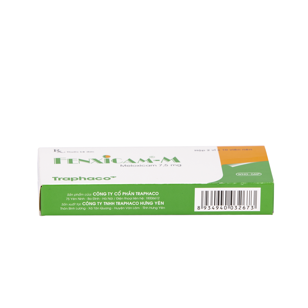 Fenxicam - M Hộp 2 vỉ x 10 viên Traphaco