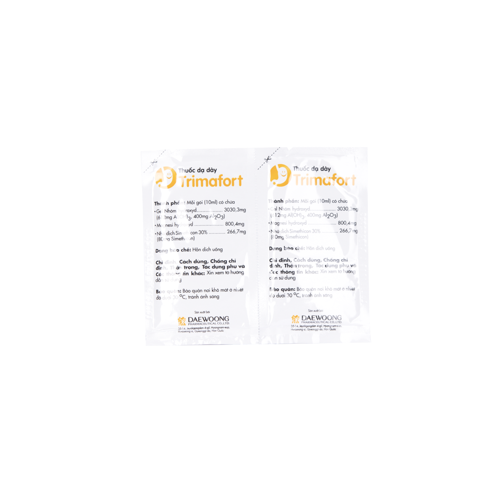 Thuốc dạ dày Trimafort Hộp 20 gói x 10ml Daewoong Pharmaceutical