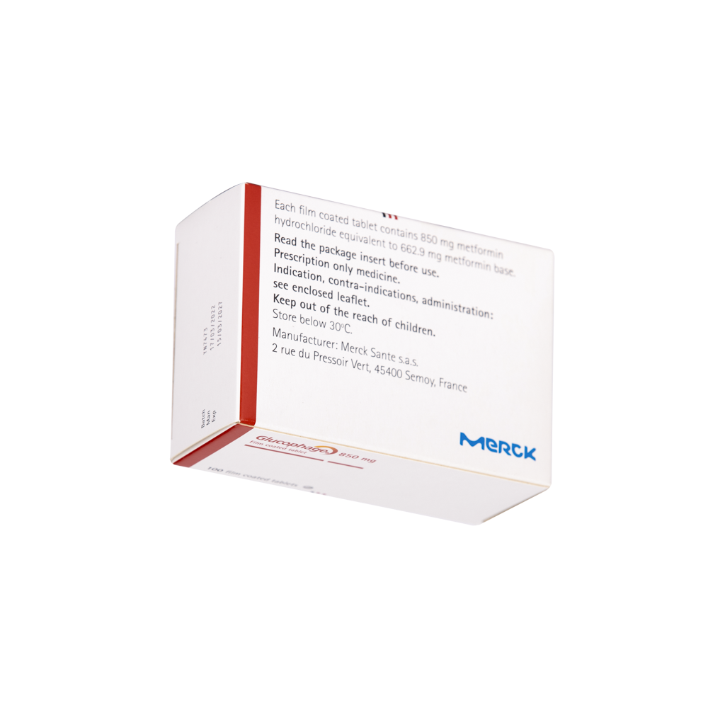Glucophage Tab 850mg 100's Merck