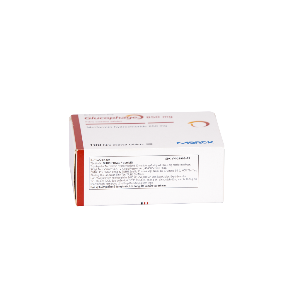 Glucophage Tab 850mg 100's Merck