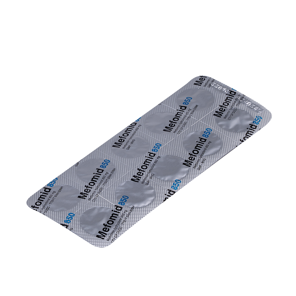 Mefomid 850 H/30 Hộp 3 Vỉ x 10 Viên Bidiphar