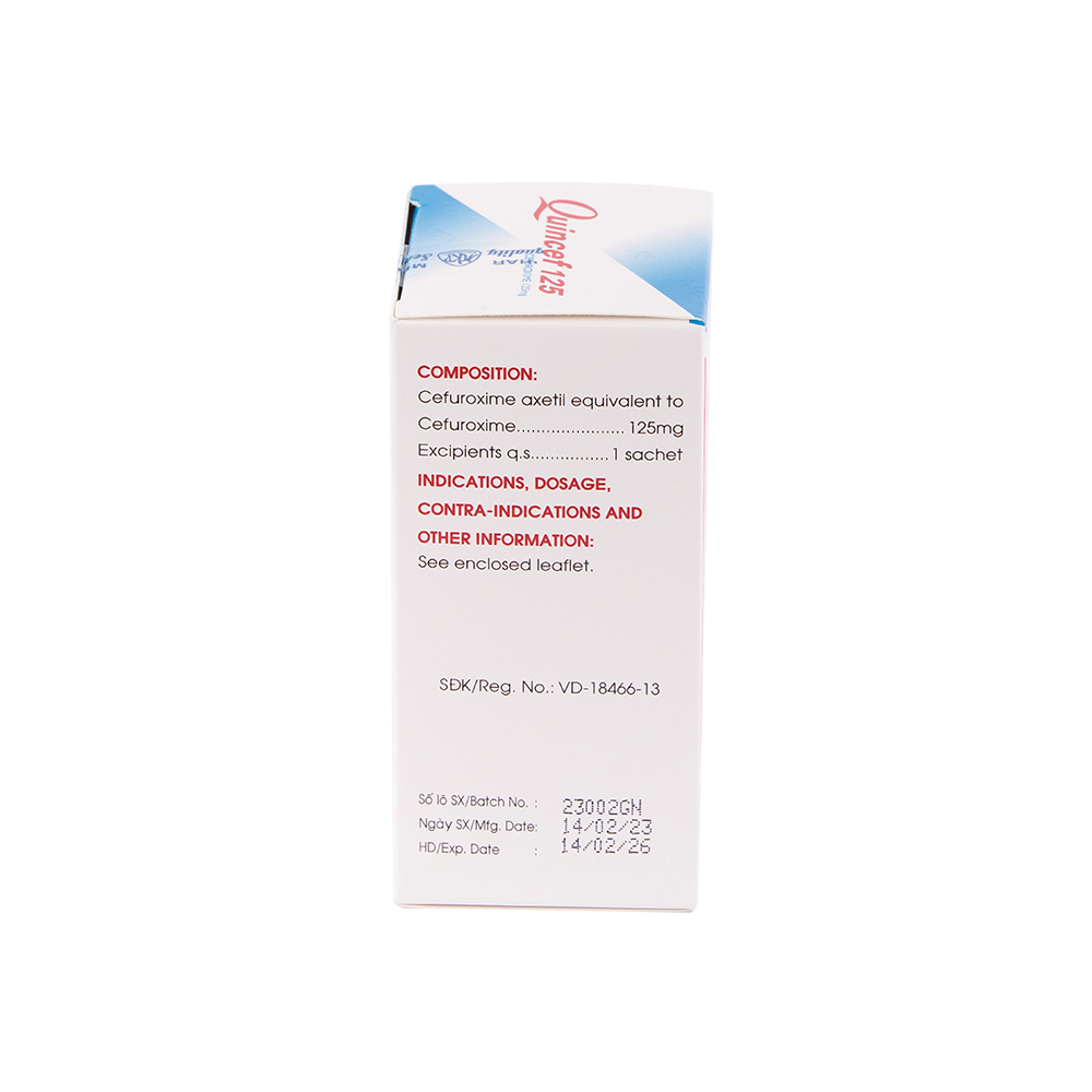 QUINCEF 125 (H/10gói) Mekophar