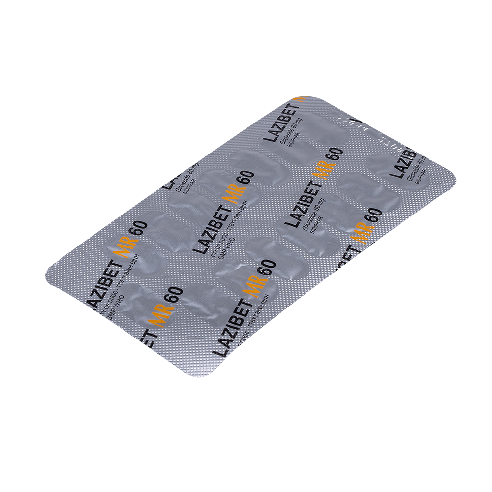 Lazibet MR 60 H/30 Hộp 2 vỉ x 15 viên Bidiphar