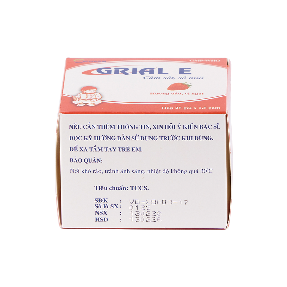 Grial E H/25 gói - OTC Hộp 25 gói TVPharma