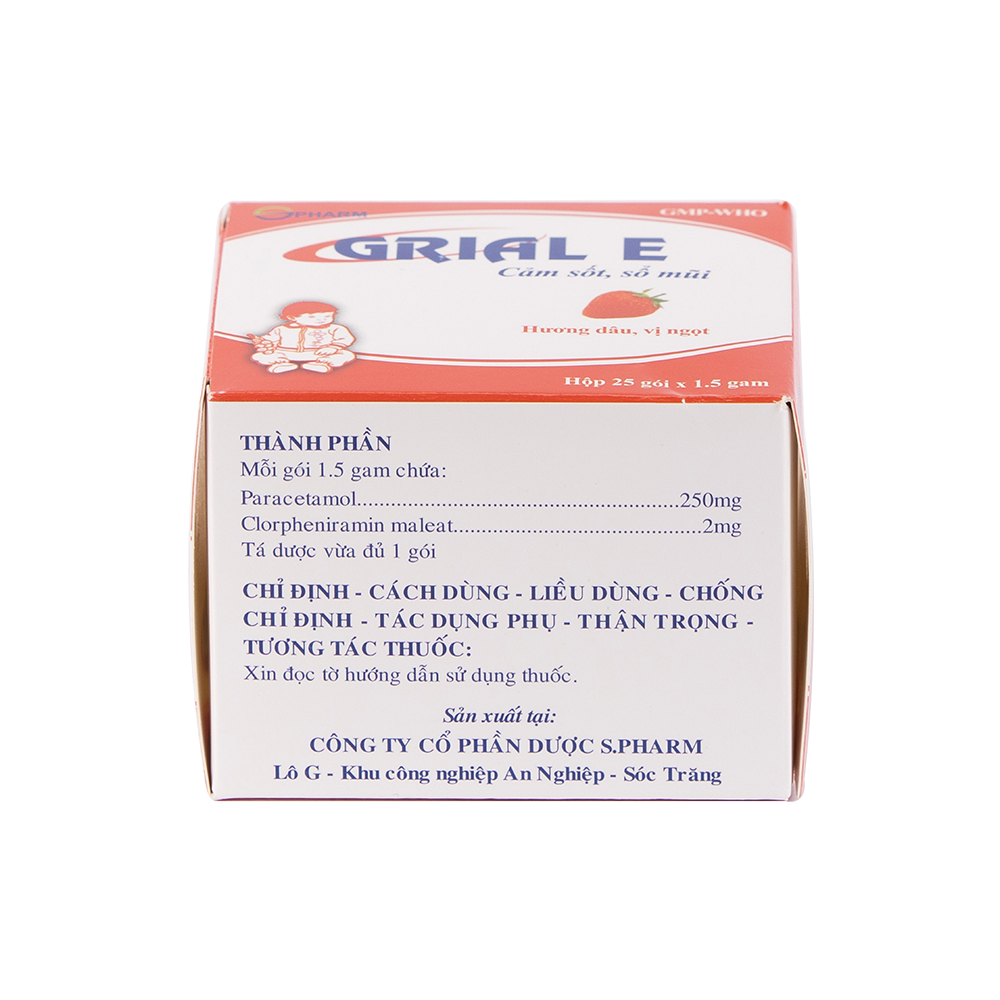 Grial E H/25 gói - OTC Hộp 25 gói TVPharma