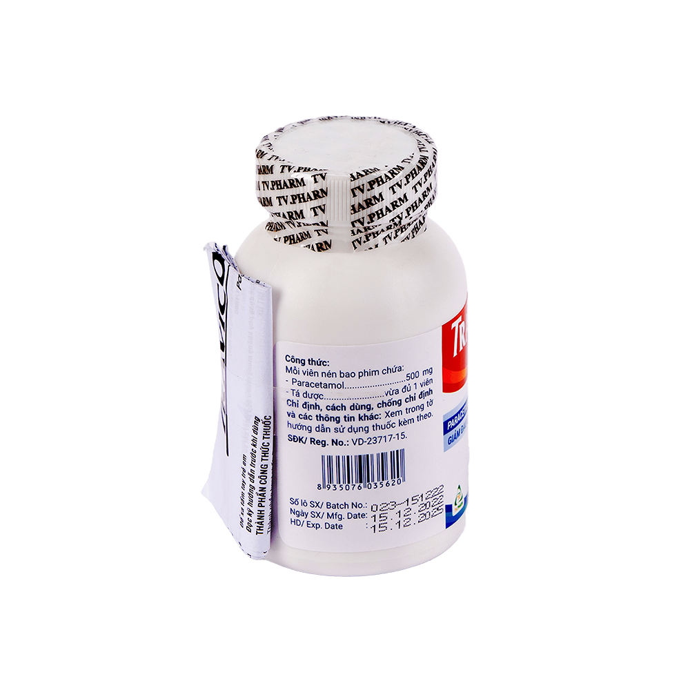 Travicol C/100 Chai 100 viên TVPharma