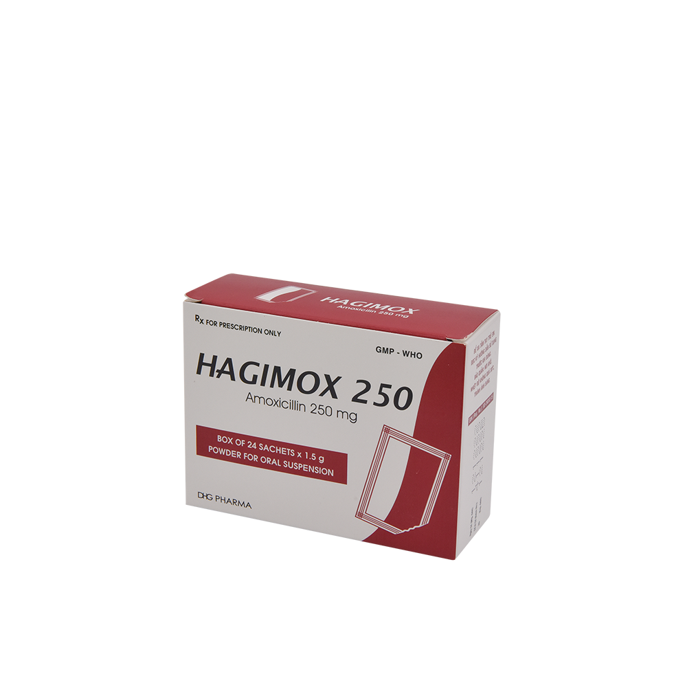 Hagimox 250 Hộp 24 gói x 1,5g DHG