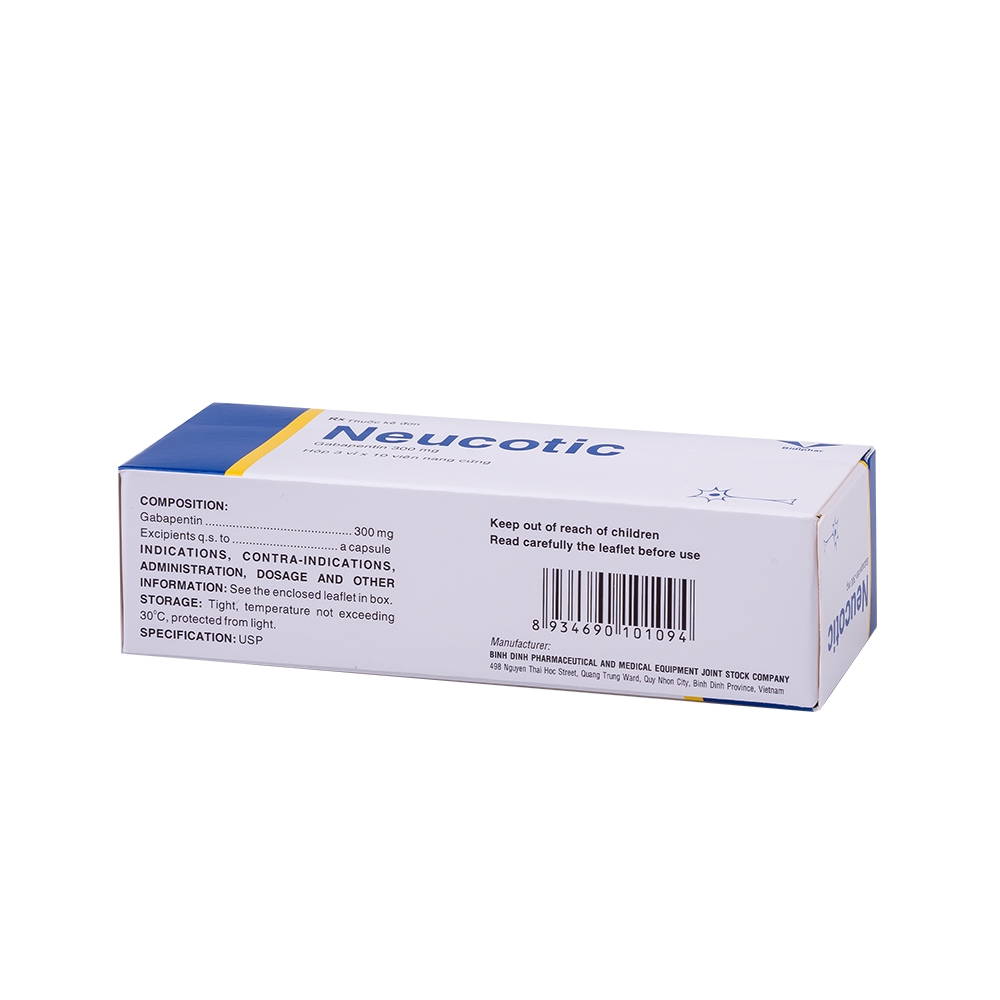 Neucotic H/30 Hộp 3 vỉ x 10 viên Bidiphar