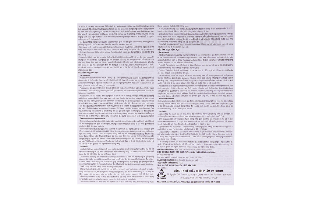 Travicol Flu C/100 Chai 100 viên TVPharma