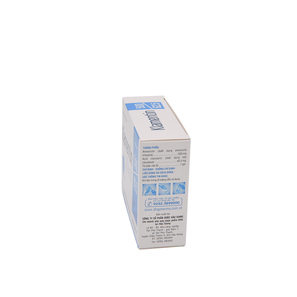 Klamentin 500/62.5 Hộp 24 gói x 2g DHG