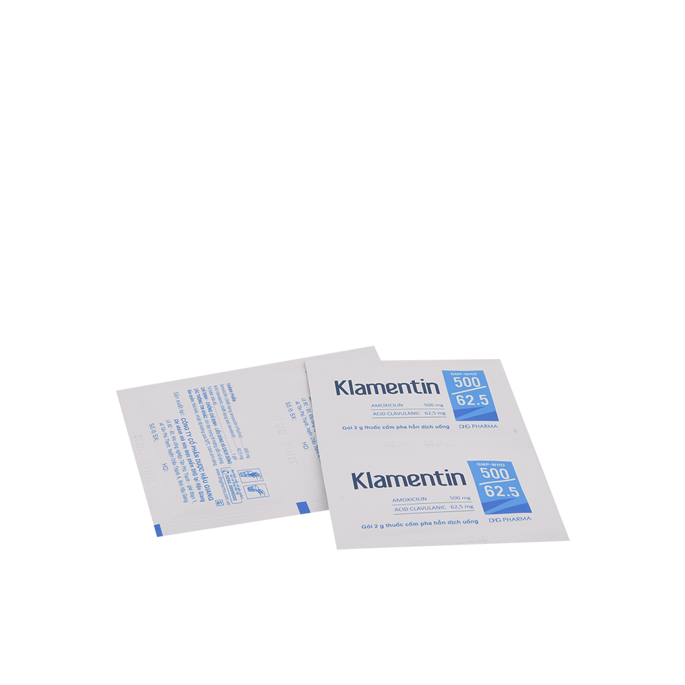 Klamentin 500/62.5 Hộp 24 gói x 2g DHG