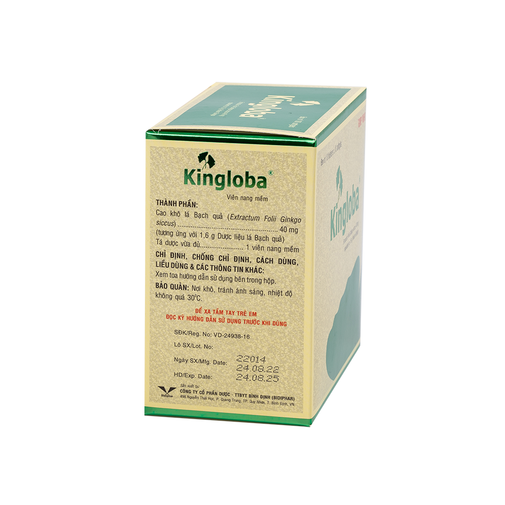 Kingloba H/100VNM Hộp 10 Vỉ x 10 Viên Bidiphar