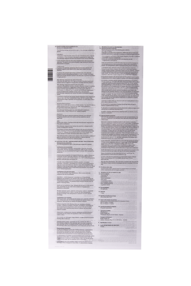 NEBILET TAB 5MG Hộp 1 vỉ x 14 viên Menarini