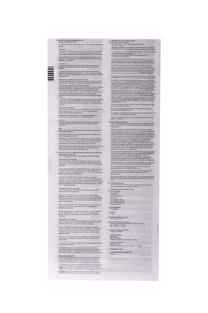 NEBILET TAB 5MG Hộp 1 vỉ x 14 viên Menarini