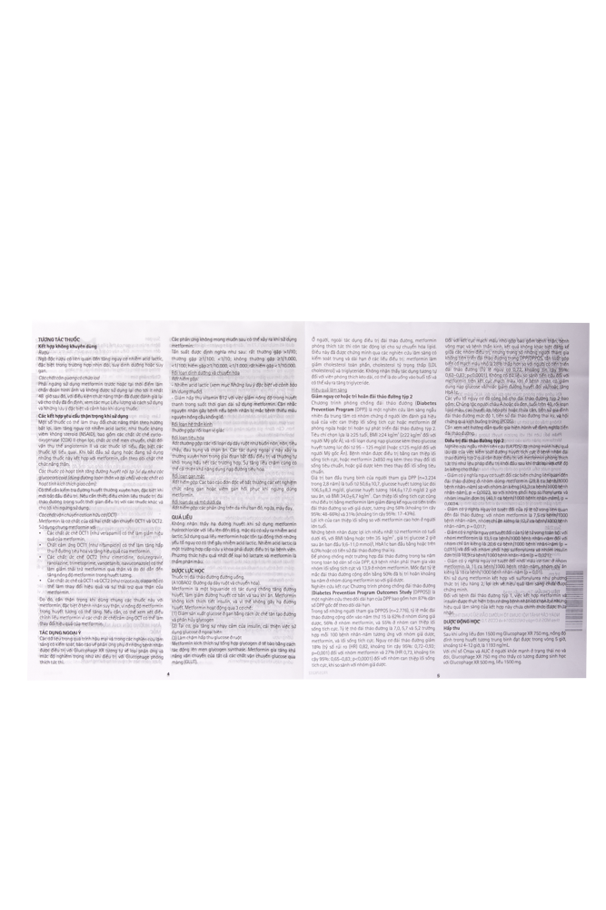 Glucophage XR Tab 750mg Hộp 3 vỉ x 10 viên Merck