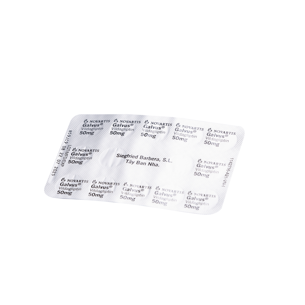 GALVUS 50MG Hộp 2 vỉ x 14 viên Novartis
