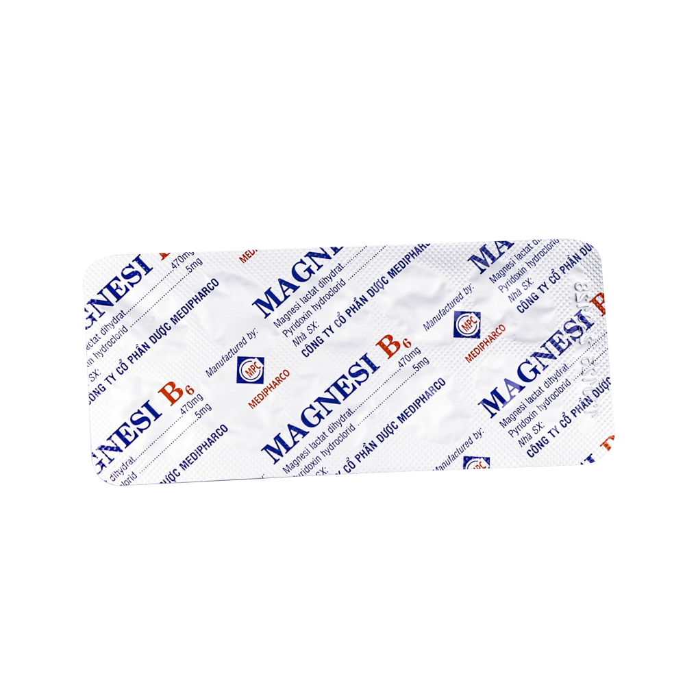 Magnesi B6 Hộp x 50 vỉ x10VBP
